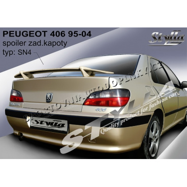 PEUGEOT 406 sedan 95-04 spoiler zad. kapoty (EU homologace)