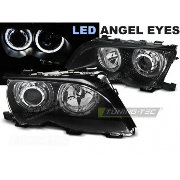 BMW E46 09.2001-03.2005 Limousine, Touring predné číre svetlá Angel Eyes LED black (LPBMG3) BMW E46 09.2001-03.2005 Limousine, Touring predné číre svetlá Angel Eyes LED black (LPBMG3)