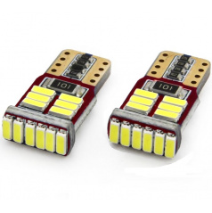 Žiarovky parkovacie T10 18 SMD LED biele 6000K CAN BUS (s odporom) - 2 ks