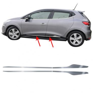 Nerez lišty boočných dverí Omtec Renault Clio IV 2012-18