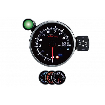 Hodiny Depo PK DUAL 95mm - Otáčkomer