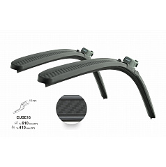 Stěrače CARBON FLAT SET 610+410mm Škoda Fabia III, Rapid, Citigo + další