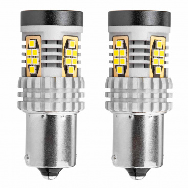 LED žiarovky CANBUS 3020 24SMD 1156 BA15S P21W R10W R5W Biela 12V 24V AMIO-02797