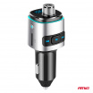 FM vysielač do auta 2×USB-A microSD 12V 24V AMIO-04654