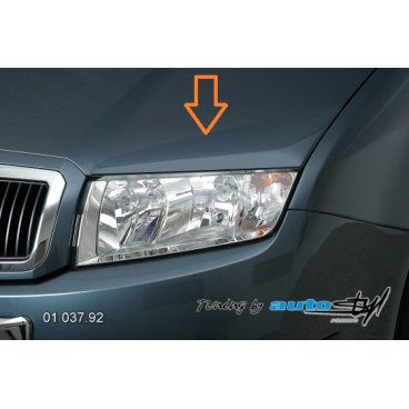 Škoda Fabia kryt veľkých svetiel imitácia - pre lak