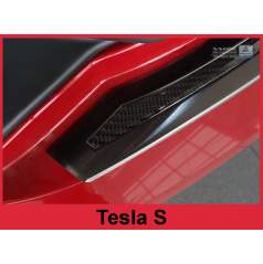 Carbon kryt- ochrana prahu zadného nárazníka Tesla S 2012-17