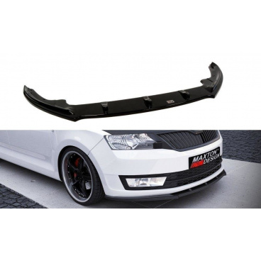 Spoiler pod predný nárazník pre Škoda Rapid, Maxton Design (plast ABS bez povrchovej úpravy) Spoiler pod predný nárazník pre Škoda Rapid, Maxton Design (plast ABS bez povrchovej úpravy)
