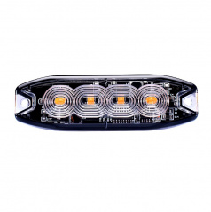 Stroboskopické svetlo oranžovej 4xLED R65 R10