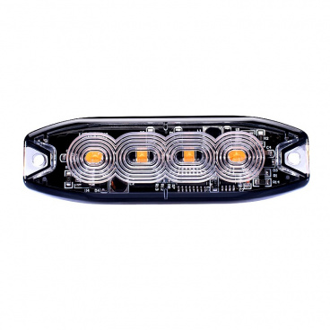 Stroboskopické svetlo oranžovej 4xLED R65 R10