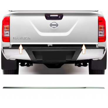 Nerez spodný kryt zadnej korby Nisan Navara 2015+ Nerez spodný kryt zadnej korby Nisan Navara 2015+