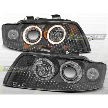 AUDI A4 (B6) 2000-04 Predné číre svetlá ANGEL EYES BLACK (LPAU20)