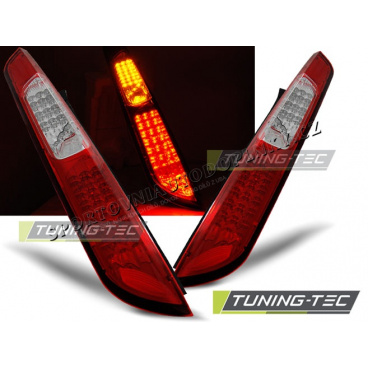 Ford Focus MK2 2008-10 HTB zadné LED lampy red white (LDFO32)