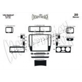 VW Passat B6 00-04 - dekor přístrojové desky - Carbon VW Passat B6 00-04 - dekor přístrojové desky - Carbon