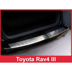 Nerez kryt- ochrana prahu zadného nárazníka Toyota RAV4 III 2008-10 s rezervou na 5. dverách