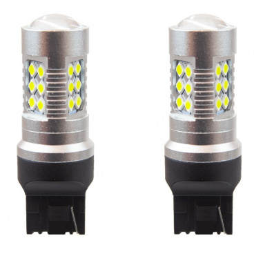 Žiarovky T20 24 SMD CAN BUS (s odporom) biele 600K - 2 ks