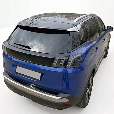 Nerezový čierny kryt hornej hrany zadného nárazníka Peugeot 3008-2016-23 Nerezový čierny kryt hornej hrany zadného nárazníka Peugeot 3008-2016-23