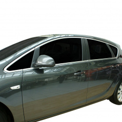 Nerez lišty okolo okien Omtec Opel Astra J 2010-15 htb (nie kombi) 12 ks