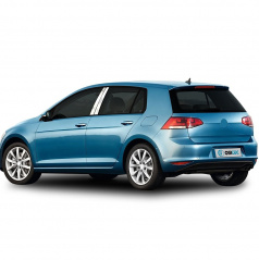 Nerez kryty okenných stĺpikov VW Golf VII 2013-19