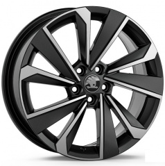 Originální kolo z lehké slitiny RIEGEL 17" Škoda Fabia IV silver / black