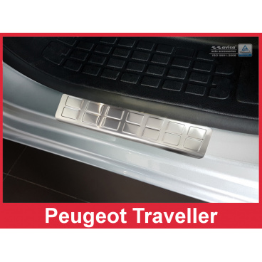 Nerez ochranné lišty prahu dverí 2ks Peugeot Traveller 2016+