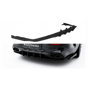Dyfuzor Mercedes-Benz AMG CLE 53 C236 Tył Street Pro Black + Gloss Flaps
