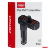 FM vysielač do auta 2×USB-A 1×USB-C microSD 12V 24V AMIO-04653