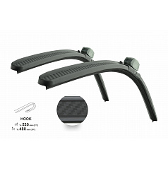Stěrače CARBON FLAT SET 530+480mm Škoda Octavia I, Fabia I + další modely