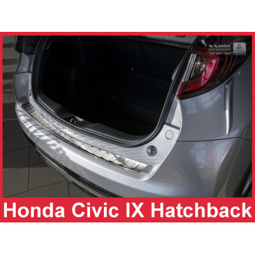 Nerez kryt- ochrana prahu zadného nárazníka Honda Civic 9 htb 2014-16