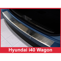 Nerez kryt- ochrana prahu zadného nárazníka Hyundai i40 Wagon 2011-16