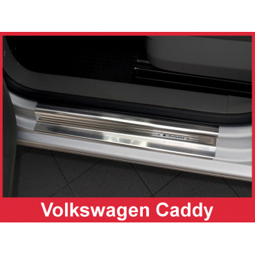 Nerez ochranné lišty prahu dverí 2ks Volkswagen Caddy 2003-16
