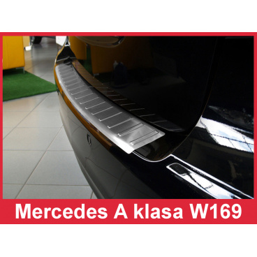 Nerez kryt-ochrana prahu zadného nárazníka Mercedes A W 169 2008-12 Nerez kryt-ochrana prahu zadného nárazníka Mercedes A W 169 2008-12