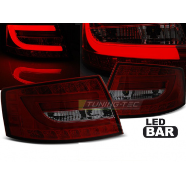 Audi A6 C6 sedan 04.2004-08 zadné lampy red smoke LED 7pin (LDAUC6)