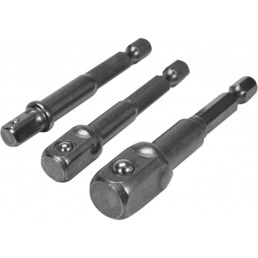 Sada adaptérů 3ks HEX 1/4, 3/8, 1/2 Sada adaptérů 3ks HEX 1/4, 3/8, 1/2