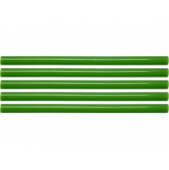 Tavné lepící tyčinky 11 x 200 mm, zelené, 5 ks
