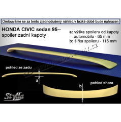 Honda Civic sedan (95-00) spoiler zadnej kapoty