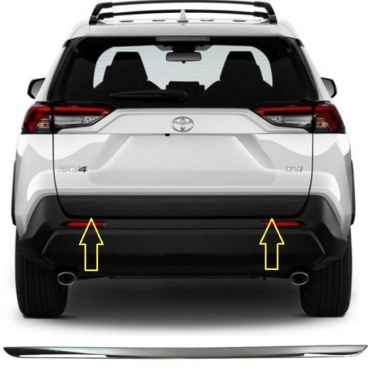 Nerez leštený kryt hrany kufra Toyota RAV4 2018-2023