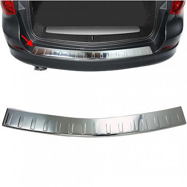 Nerezový leštený kryt hornej hrany zadného nárazníka Opel Astra J Kombi 2009-2015 Nerezový leštený kryt hornej hrany zadného nárazníka Opel Astra J Kombi 2009-2015