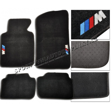 BMW rada 5 F10 luxusné textilné koberce s logom M