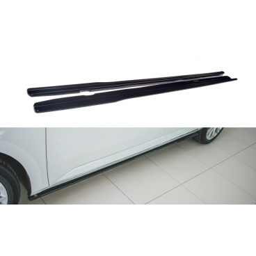 Difúzory pod bočné prahy pre Škoda Superb Mk3 FL Facelift, Maxton Design (čierny lesklý plast ABS)