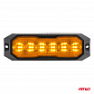 Výstražná oranžová lampa s funkciou obrysových a pozičných svetiel LED R65 R148 12V 24V 24W