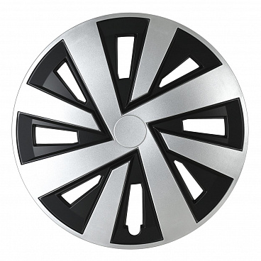 Puklice na auto PLUTON 16" palcov čierno-strieborná Puklice na auto PLUTON 16" palcov čierno-strieborná