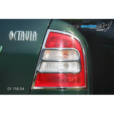 Rámček zadných svetiel - chrom Škoda Octavia I 2001+