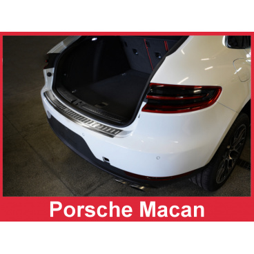 Nerez kryt- ochrana prahu zadného nárazníka Porsche Macan 2013-16