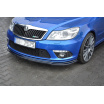 Spoiler pod predný nárazník ver.2 pre Škoda Octavia RS Facelift Mk2 Facelift, Maxton Design (čierny lesklý plast ABS)
