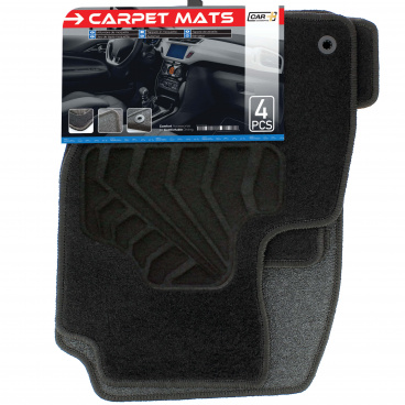 Textilné autokoberce so vzorom pneumatiky Peugeot 208 / 2008 Textilné autokoberce so vzorom pneumatiky Peugeot 208 / 2008