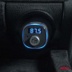 FM vysielač do auta 2×USB-A microSD 12V 24V AMIO-04654