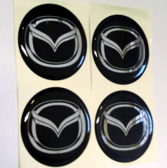 Znak Mazda priemer 55 mm, 4 ks
