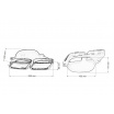 Koncovka tlmiča 285x80mm vstup 160x97mm Mercedes W212 Leštená Sada