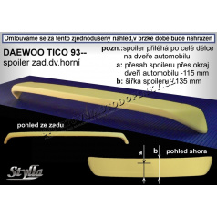 Daewoo Tico (93-98) spoiler zadných dverí horný DT2L