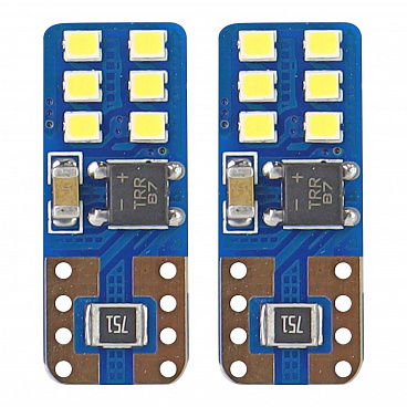 Žiarovka 12 SMD UltraBright LED T10 (W5W) 12V/24V biela CAN-BUS Žiarovka 12 SMD UltraBright LED T10 (W5W) 12V/24V biela CAN-BUS